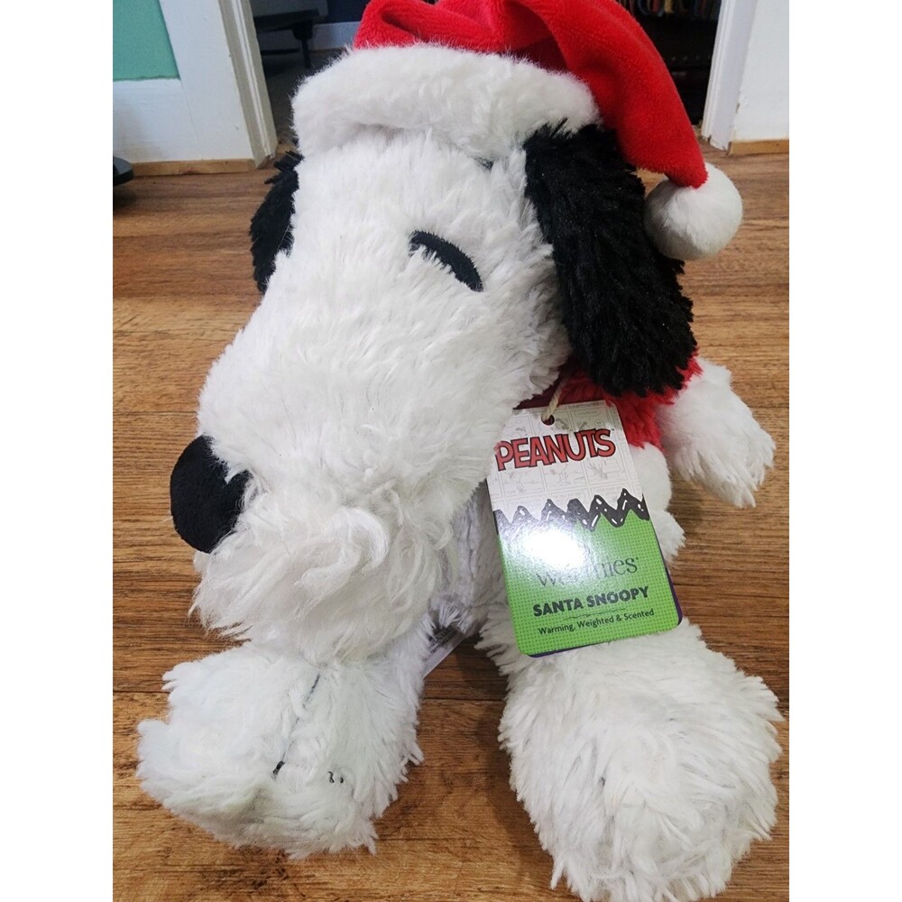 2025 Limited Edition AE Warmies Santa Snoopy Peanuts Santa Hat Warming Weighted